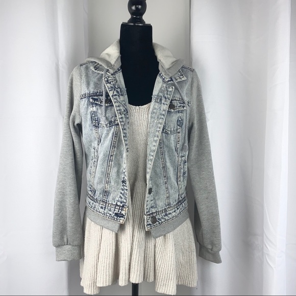 Highway Jeans Jackets & Blazers - Highway Jeans Sweatshirt Hoodie Denim Jacket